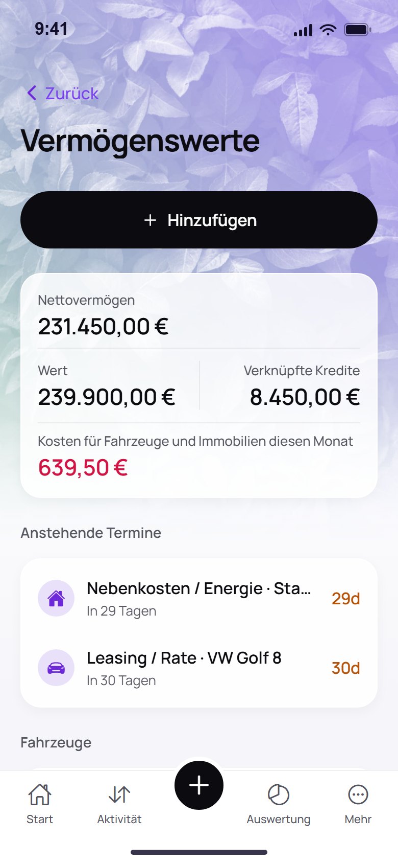 Alles, was dir gehört, an einem Ort