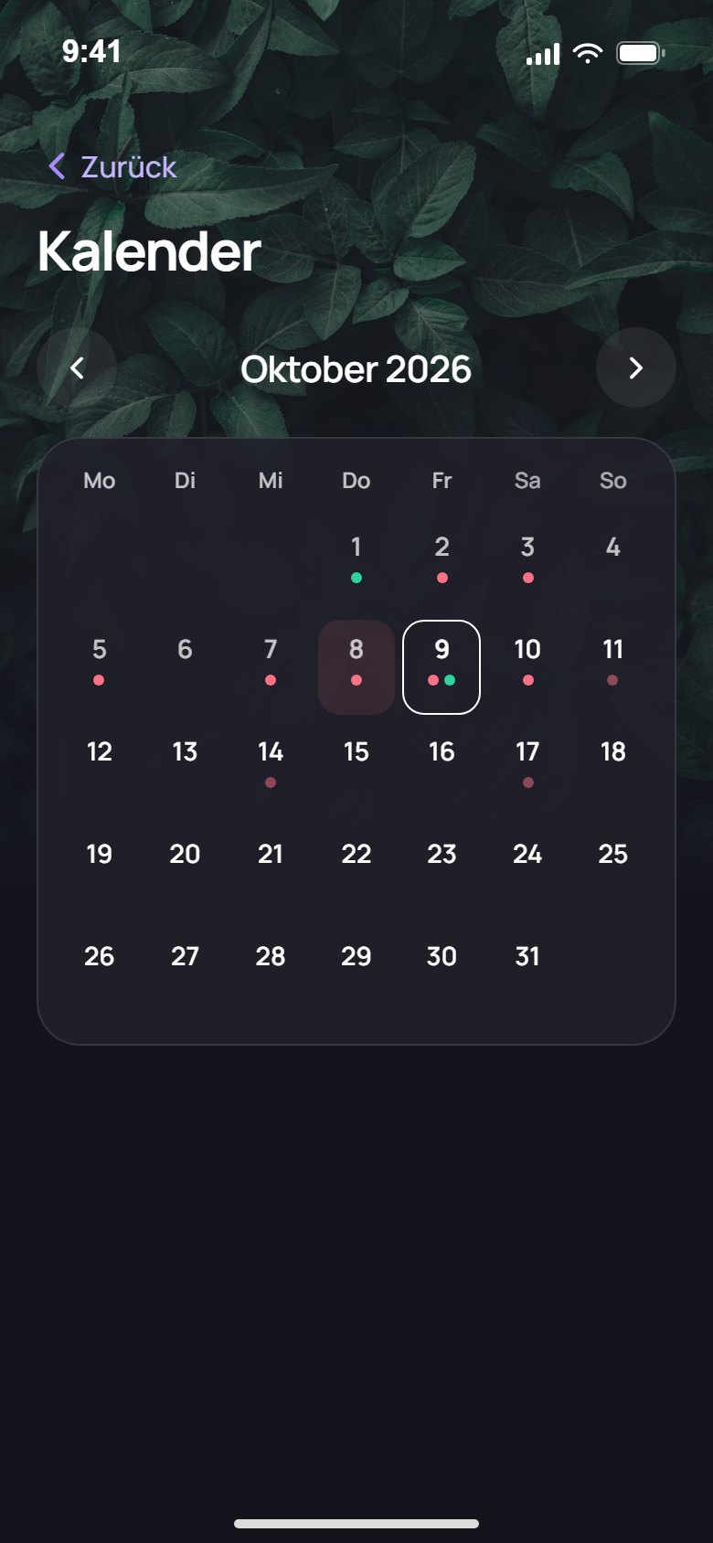 Ein Kalender für alles, was fällig ist